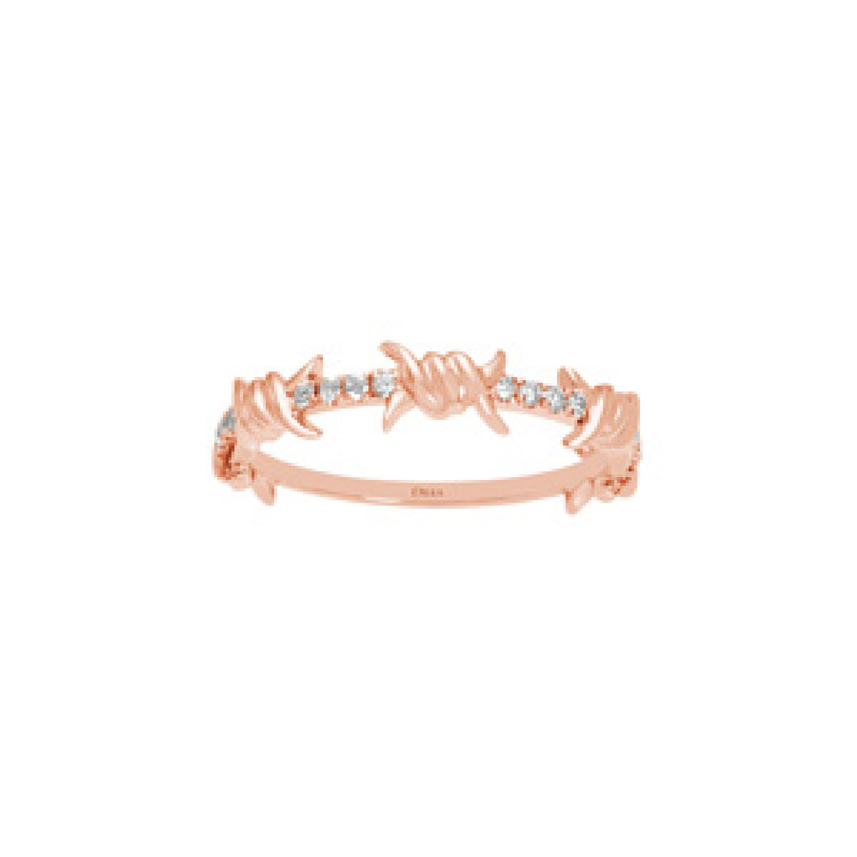 BAGUE BARBELE OR ROSE