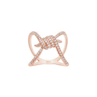 BAGUE BARBELE OR ROSE