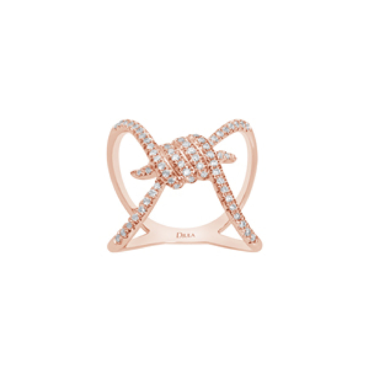 BAGUE BARBELE OR ROSE