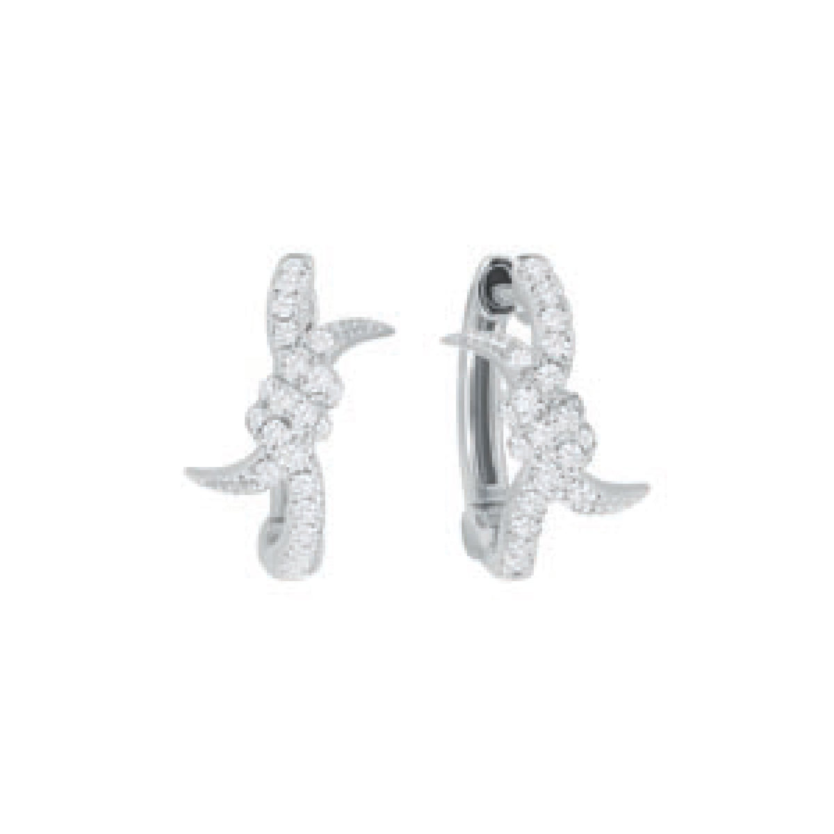 PT2_PrixTroca:545€_VentesTroca:0_QtyTroca:1_ST:0%_Boucles d'oreilles Barbelé en Or blanc 18K serties de diamants - Blanc