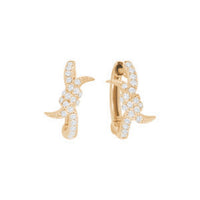 BOUCLES D OREILLES BARBELE OR JAUNE