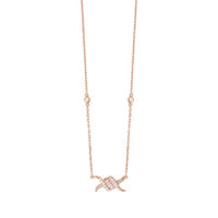 COLLIER BARBELE OR ROSE