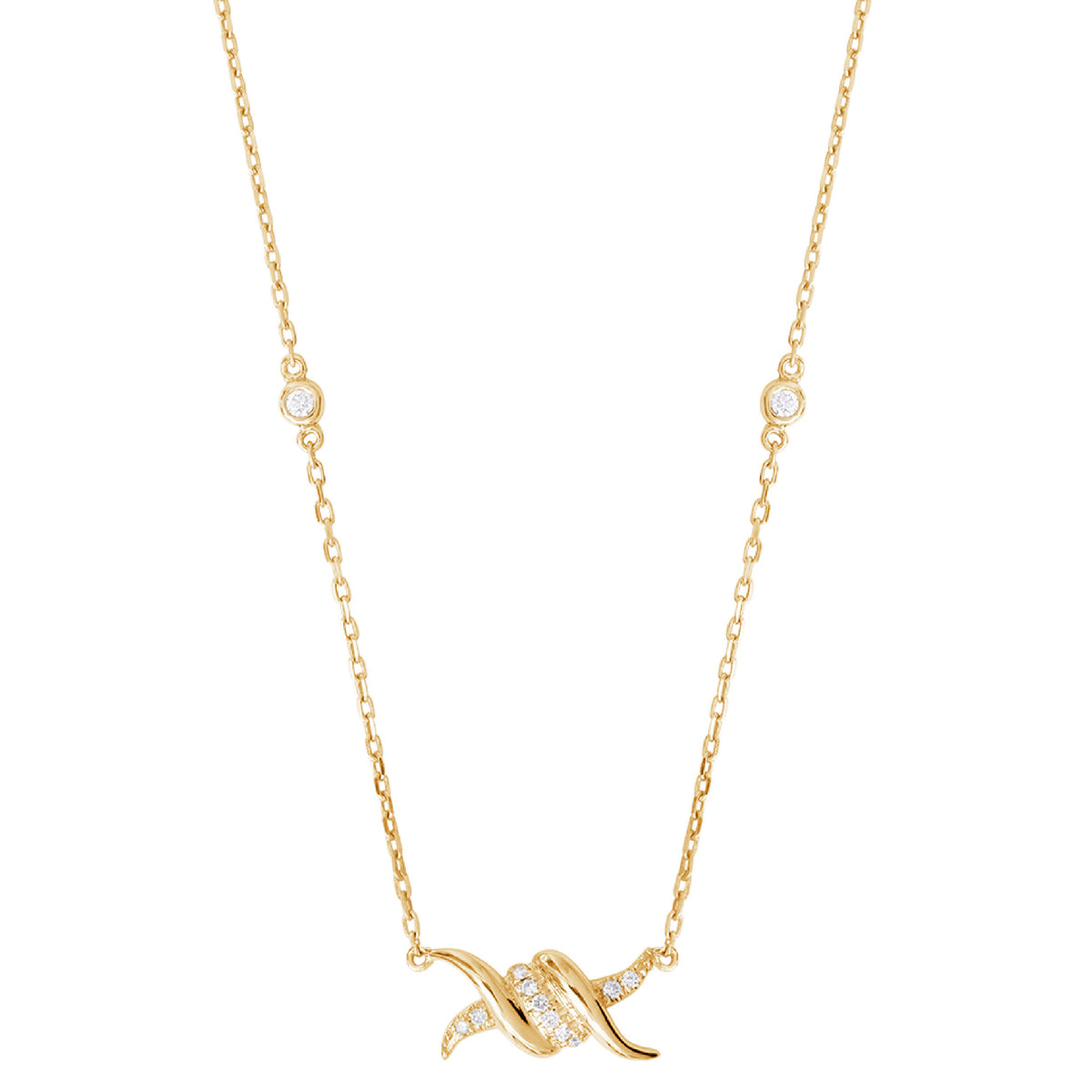 COLLIER BARBELE OR JAUNE