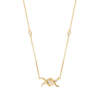 PrixTroca:490€_VentesTroca:0_QtyTroca:1_ST:0%_Collier Barbelé en Or jaune 18K serti de diamants - Jaune