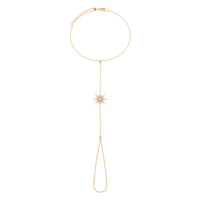 CHAINE DE PIED CONSTELLATION OR JAUNE