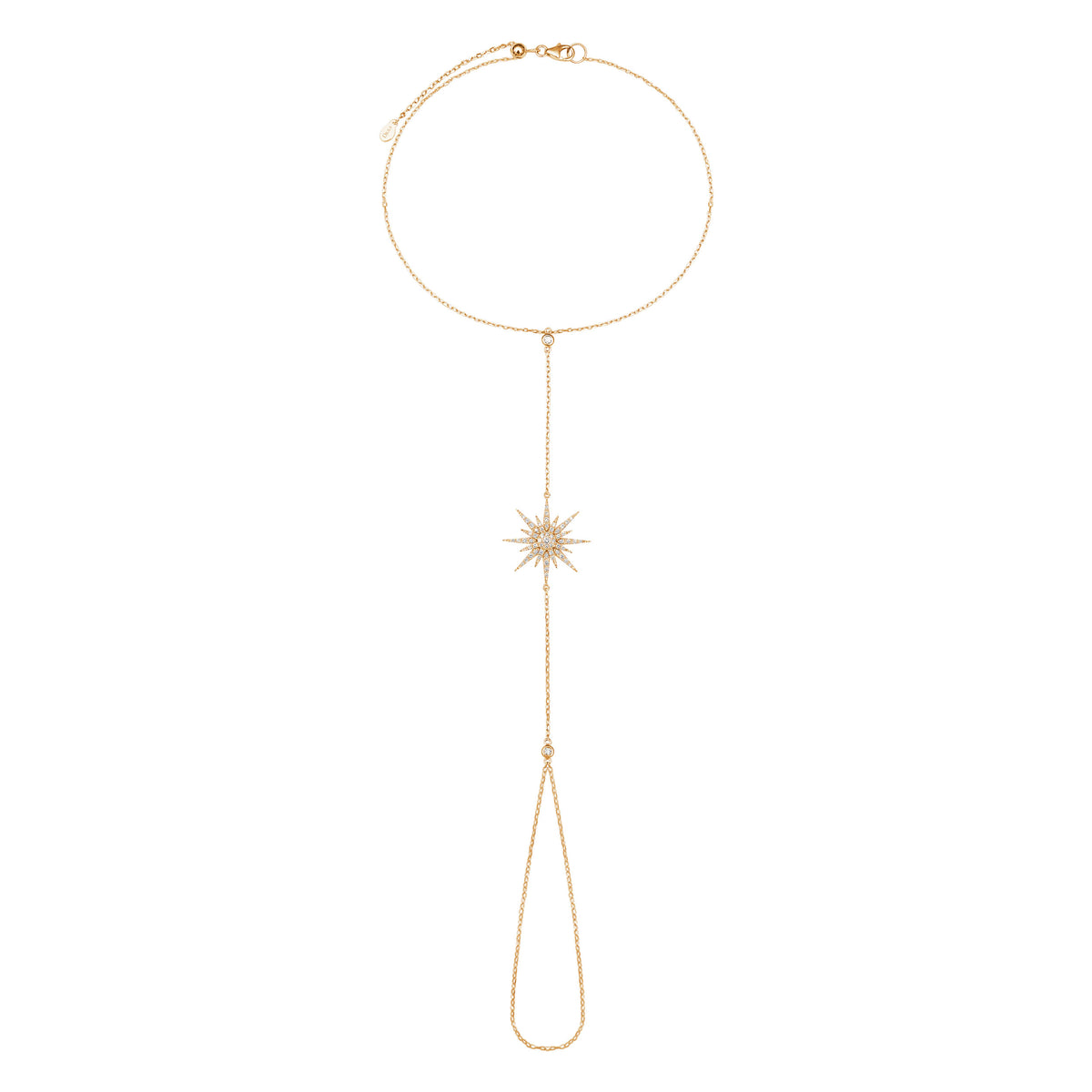 CHAINE DE PIED CONSTELLATION OR JAUNE