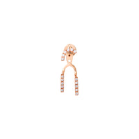 MONO BOUCLE D OREILLE  OR ROSE