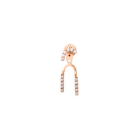 PrixTroca:240€_VentesTroca:0_QtyTroca:1_ST:0%_Mono boucle en Or rose 18K sertie de diamants - Rose