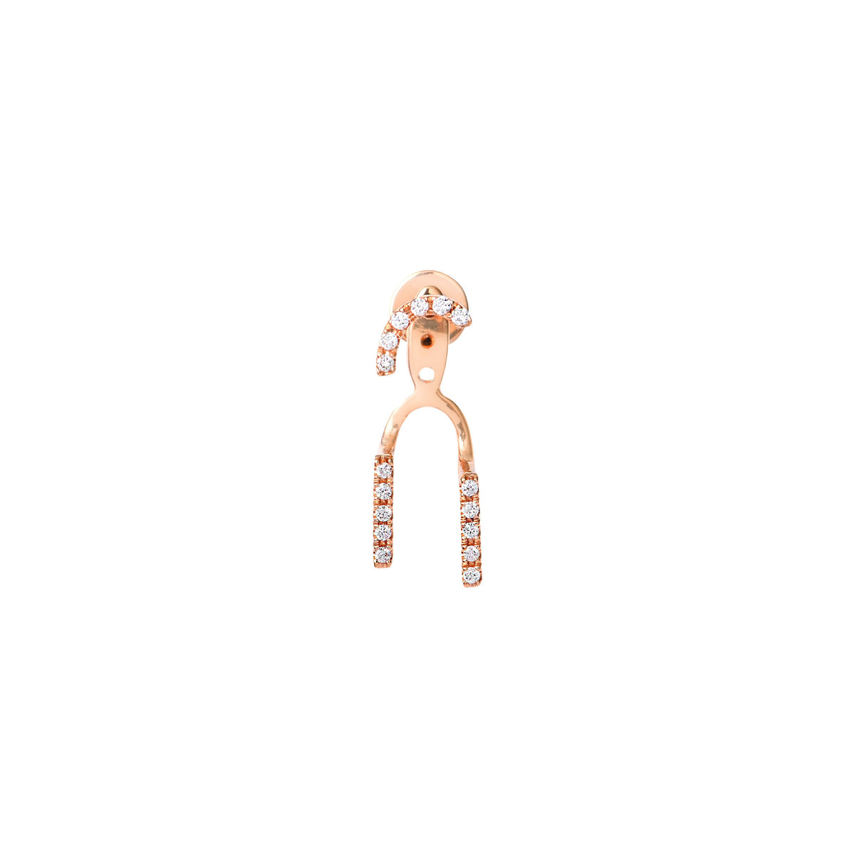 PrixTroca:240€_VentesTroca:0_QtyTroca:1_ST:0%_Mono boucle en Or rose 18K sertie de diamants - Rose