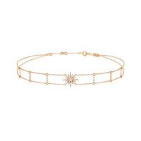 COLLIER SOLEIL OR ROSE