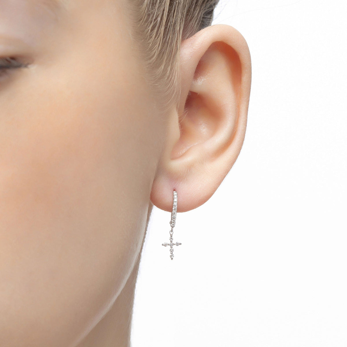 BOUCLES D OREILLES  OR ROSE