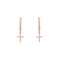 BOUCLES D OREILLES  OR ROSE