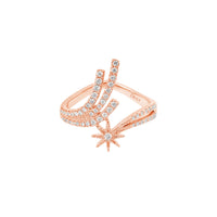 BAGUE CONSTELLATION OR ROSE