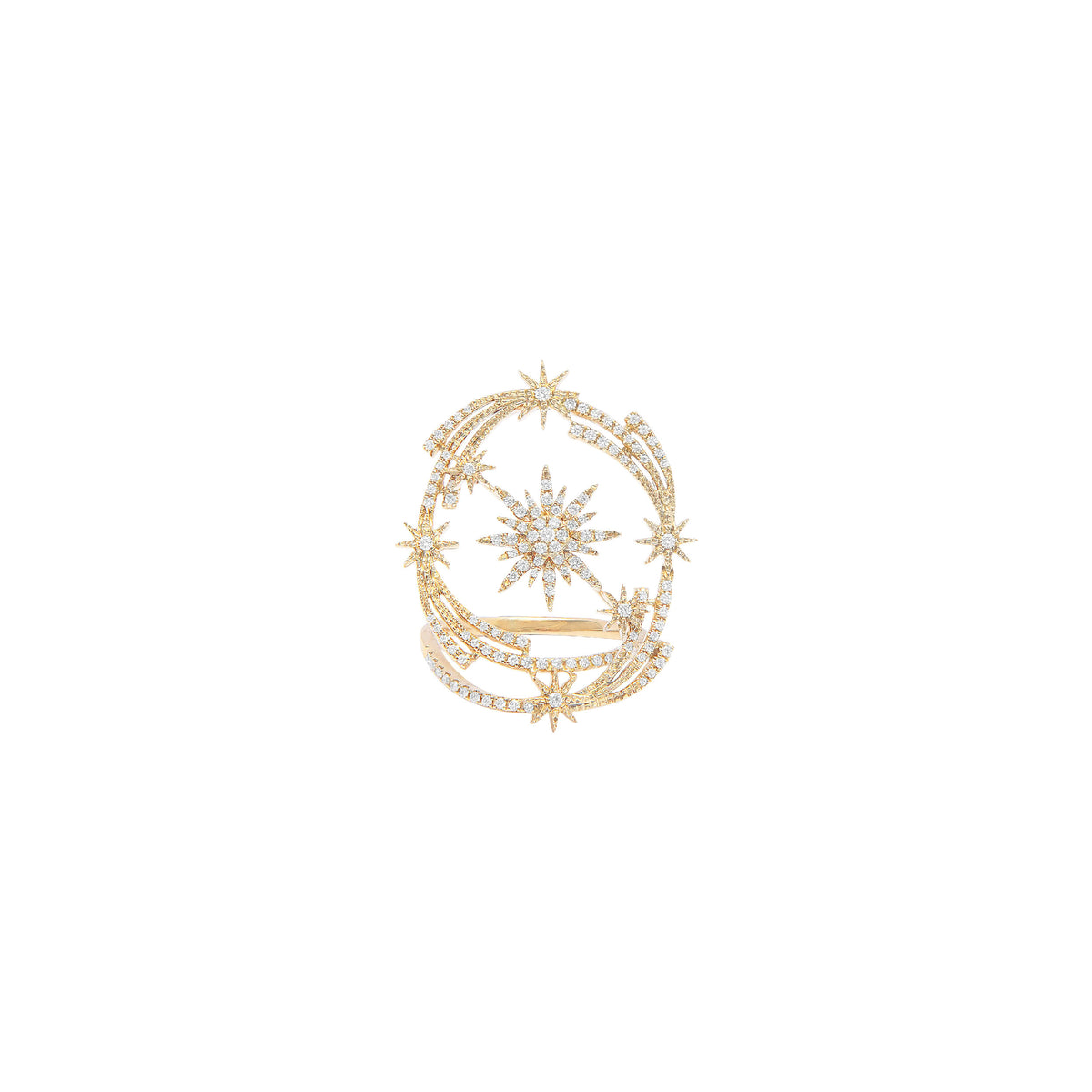 BAGUE CONSTELLATION OR JAUNE