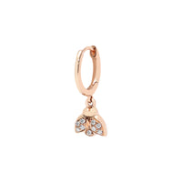 MONO BOUCLE D OREILLE MAGIC TOUCH OR ROSE MOTIF ABEILLE