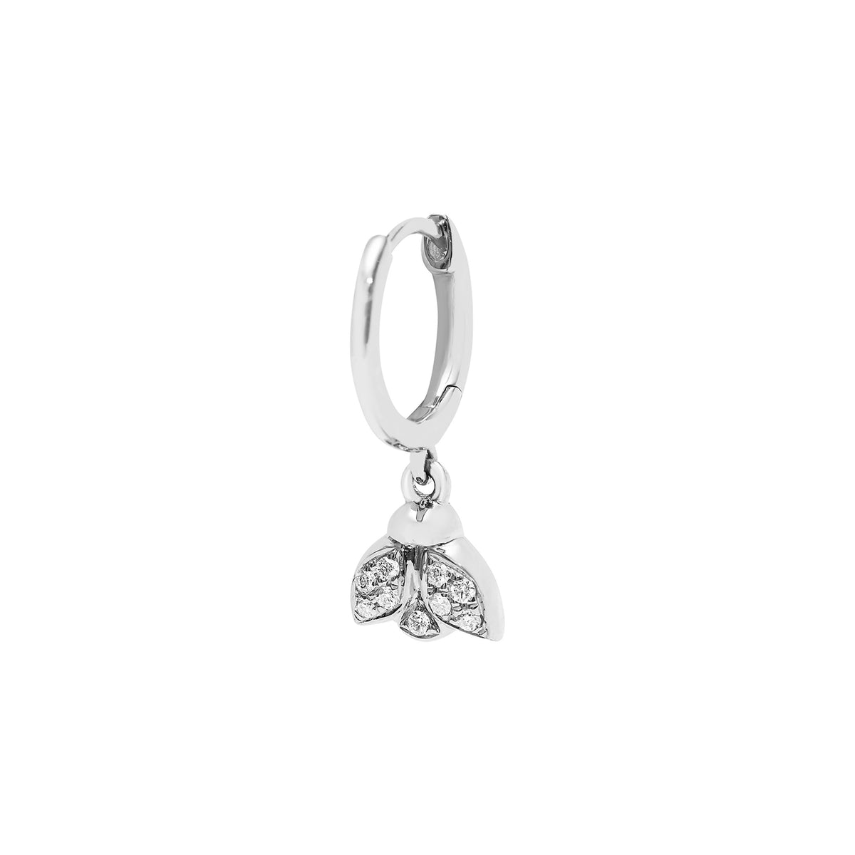 MONO BOUCLE D OREILLE MAGIC TOUCH OR BLANC MOTIF ABEILLE