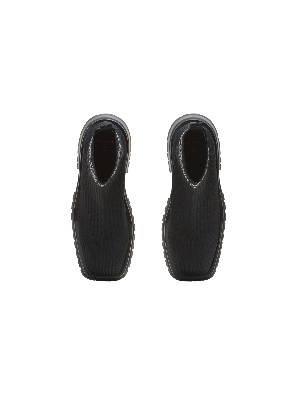 Bottines en maille  - Noir