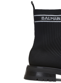 Bottines en maille  - Noir