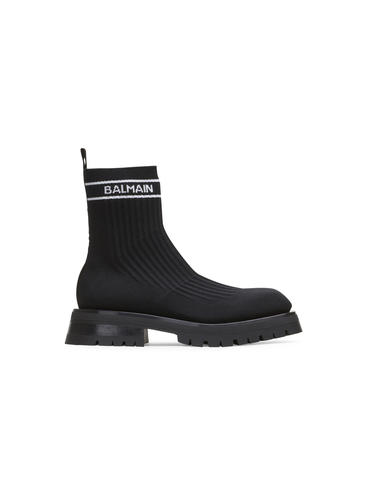 Bottines en maille  - Noir