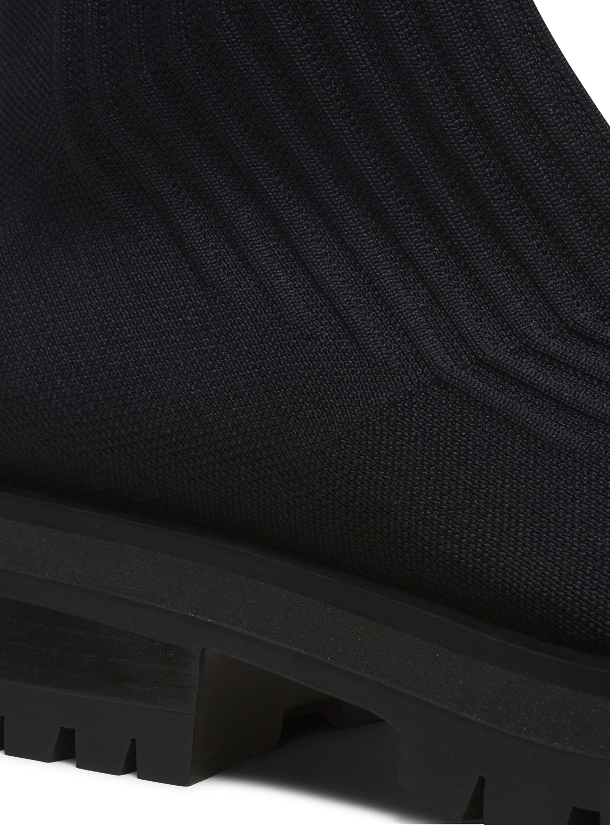 Bottines en maille  - Noir