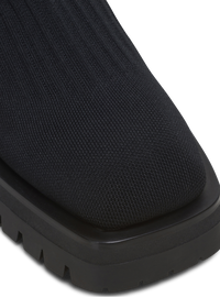 Bottines en maille  - Noir