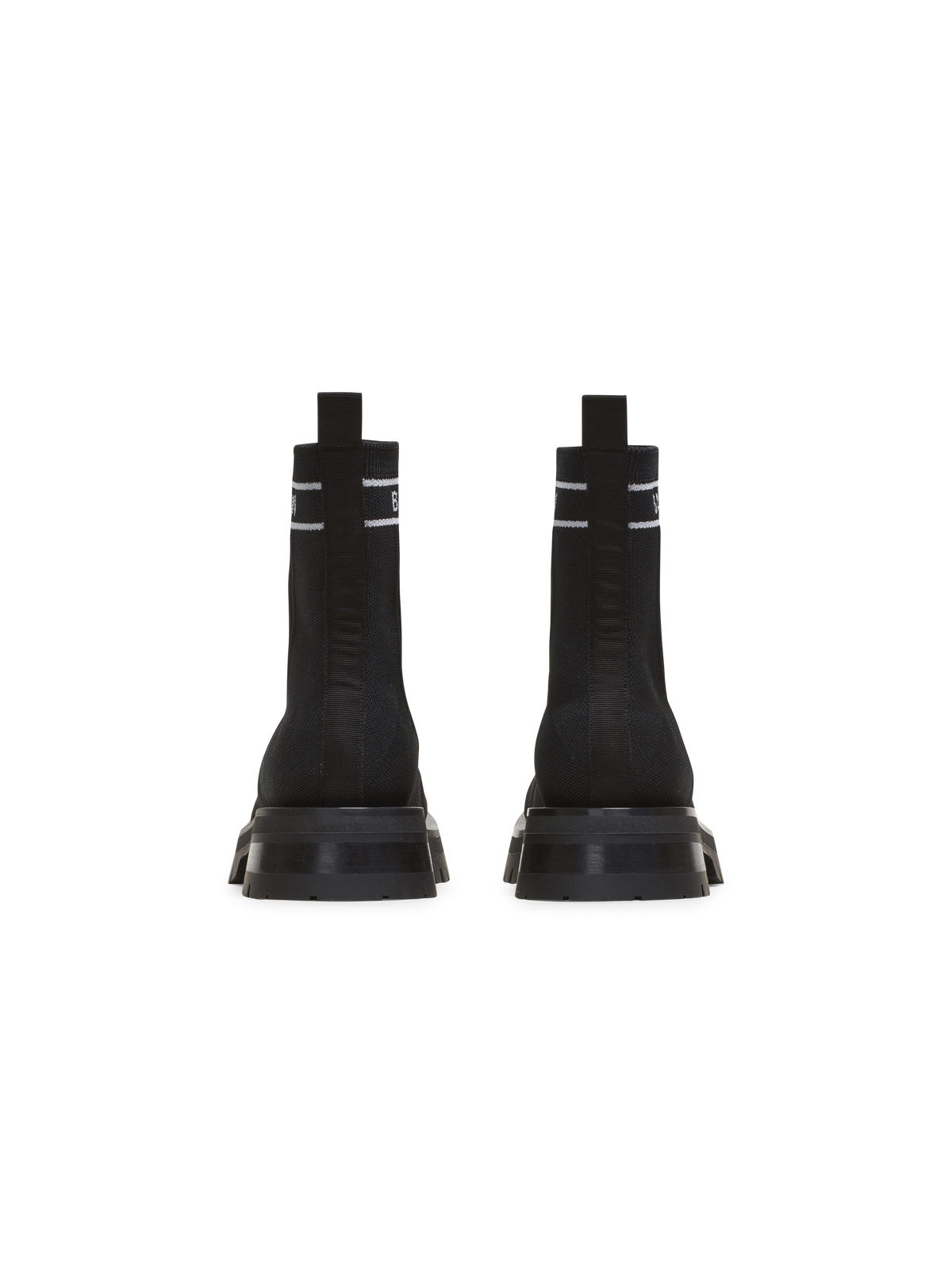 Bottines en maille  - Noir