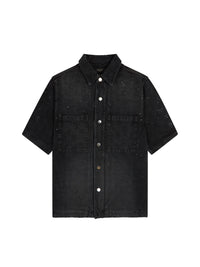 Ma Paisley Crystal Burst short-sleeved shirt - Vintage Black