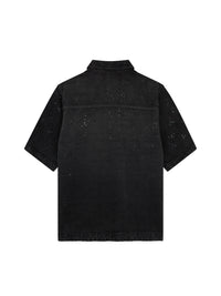 Ma Paisley Crystal Burst short-sleeved shirt - Vintage Black