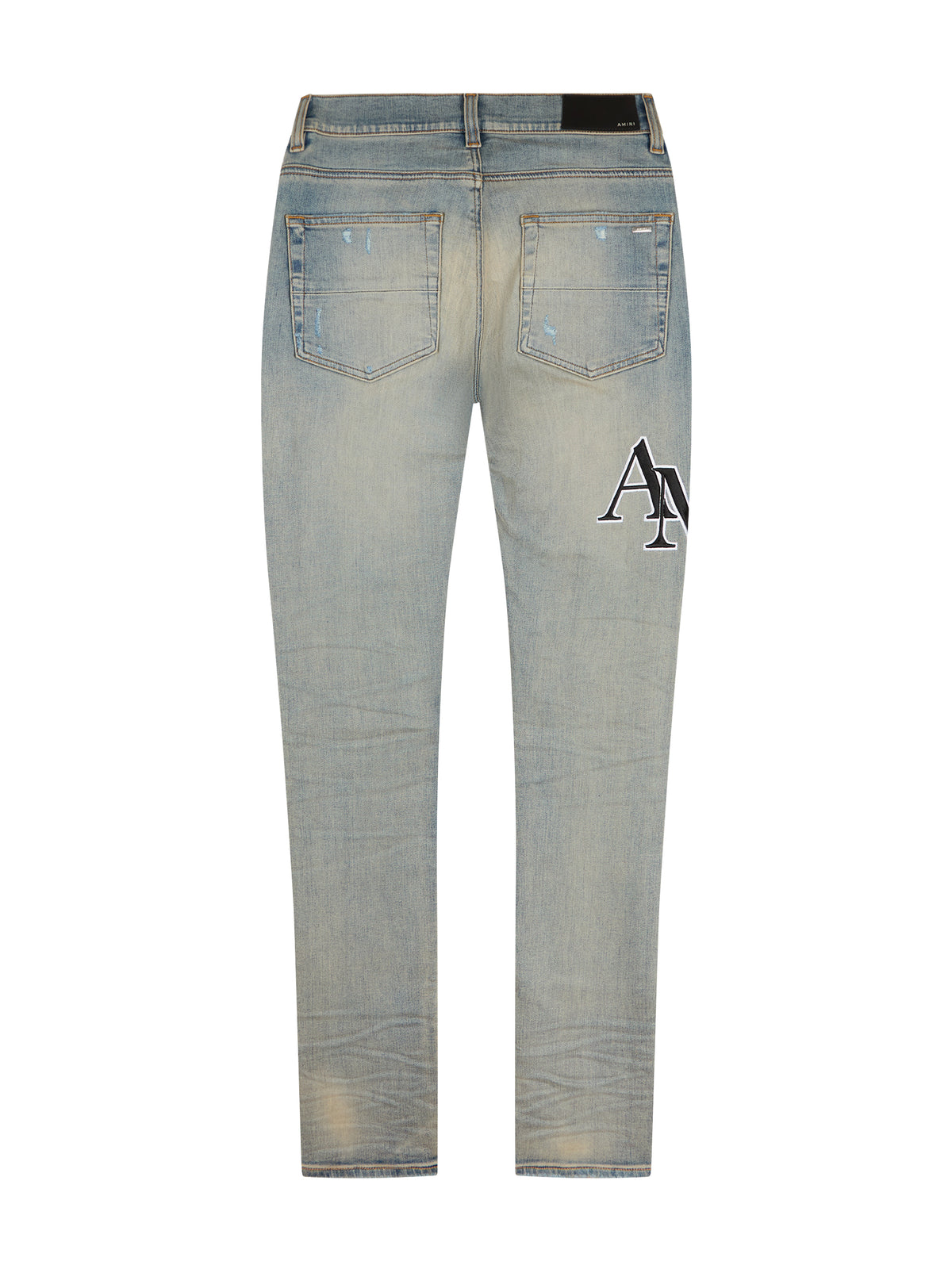 Pantalon avec logo brodé en denim - Vintage Indigo