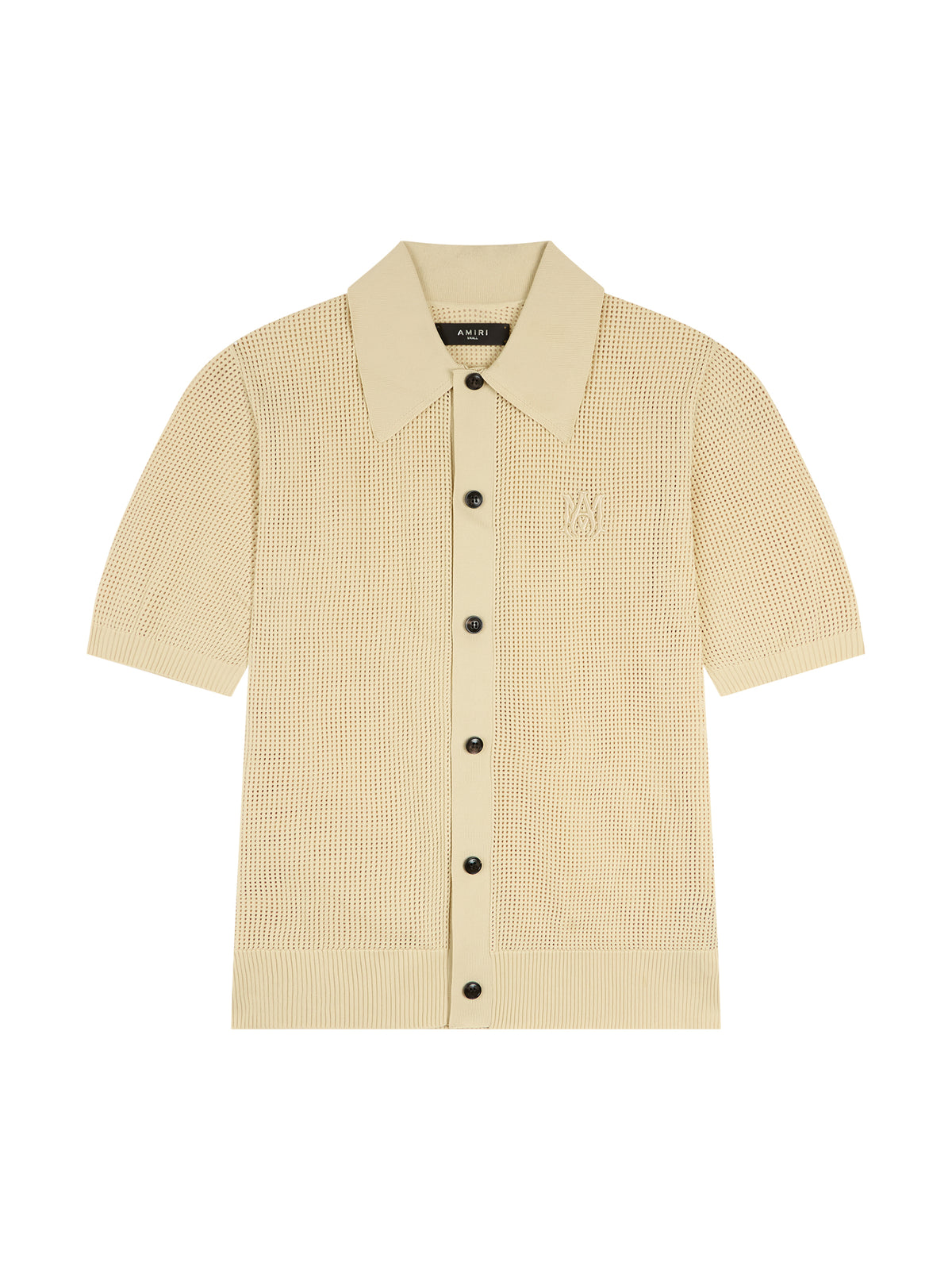 Crocheted Ma polo shirt - Alabaster