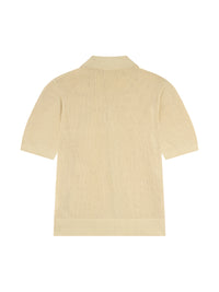 Crocheted Ma polo shirt - Alabaster
