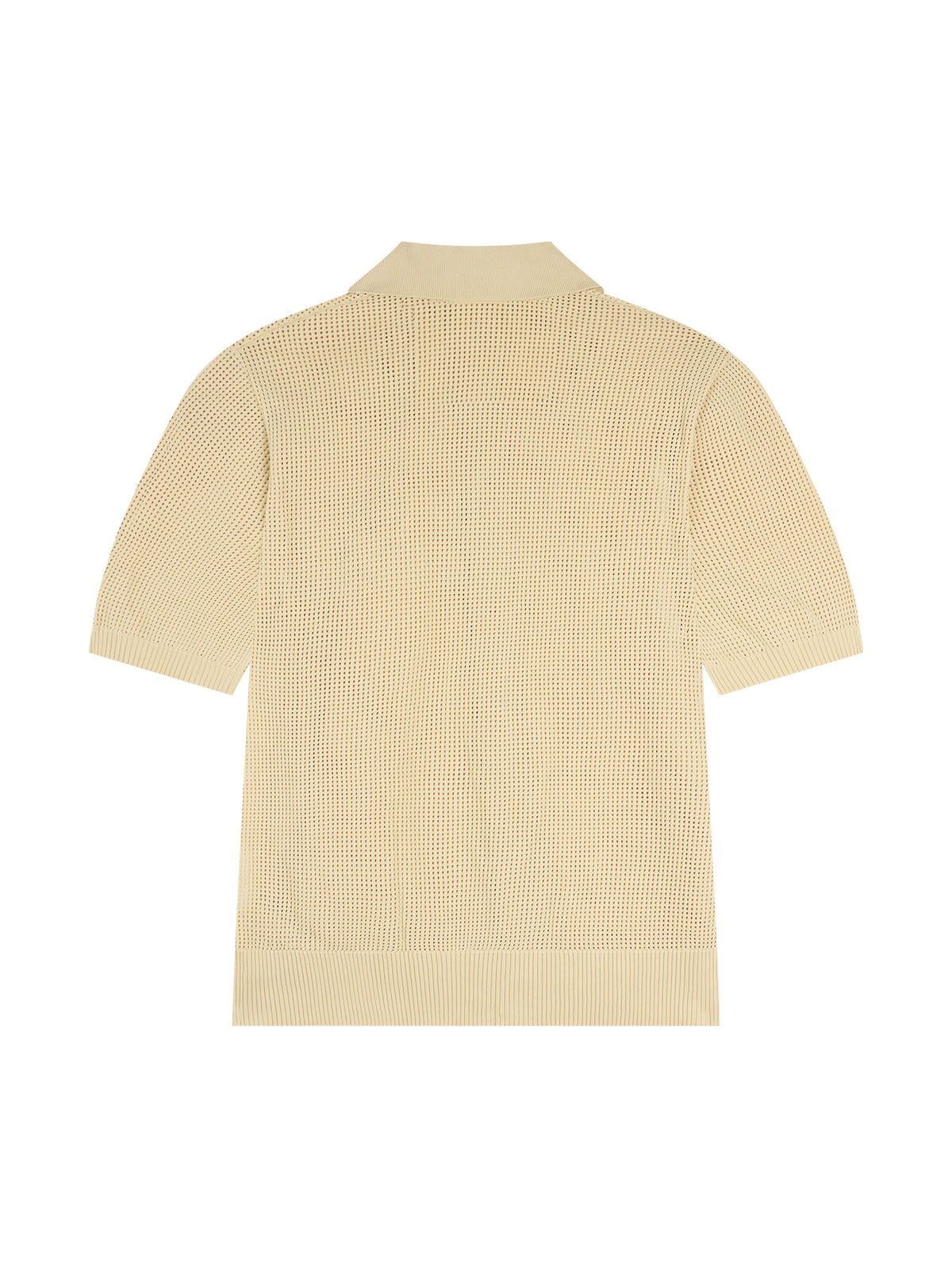 Crocheted Ma polo shirt - Alabaster
