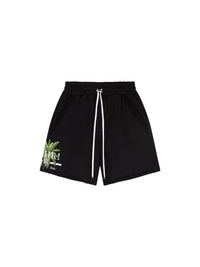 Short à motif de palmiers - Black