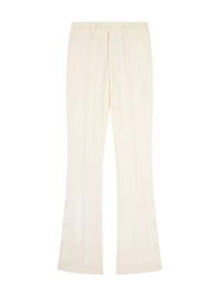 Kick flared wool trousers - Alabaster