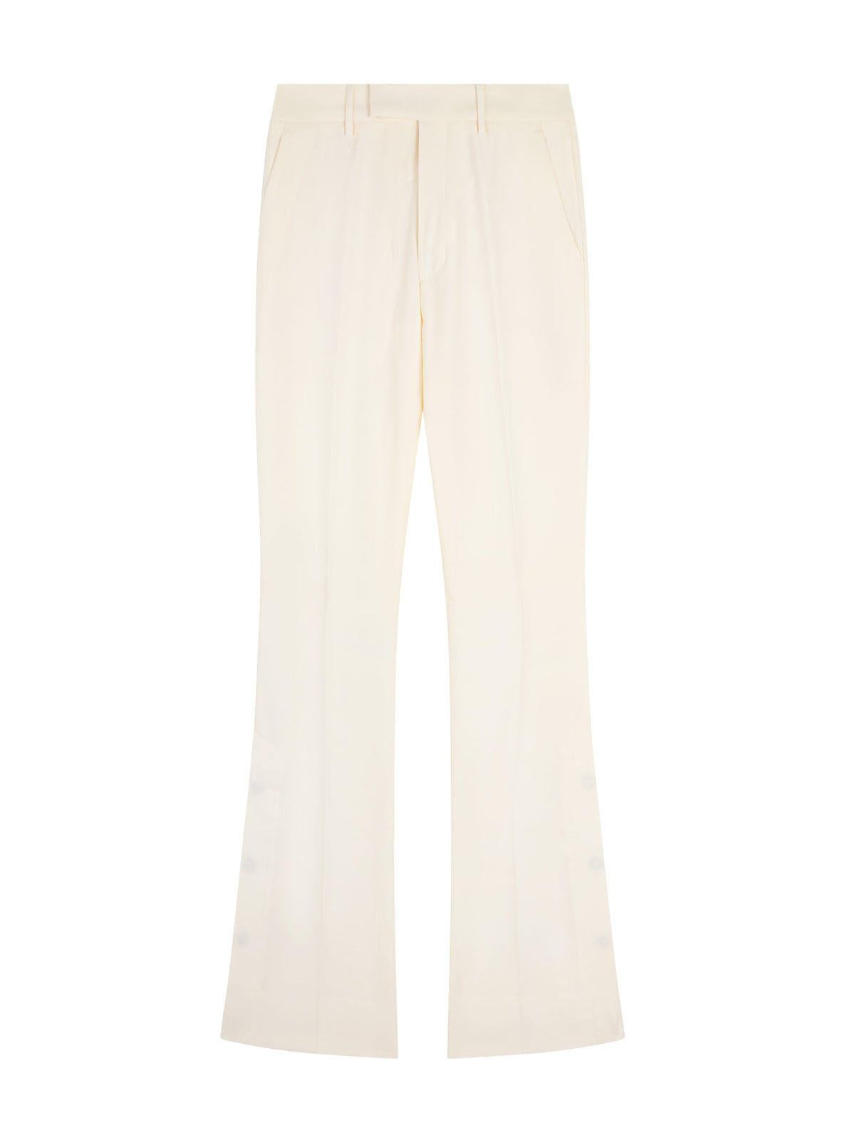 Kick flared wool trousers - Alabaster