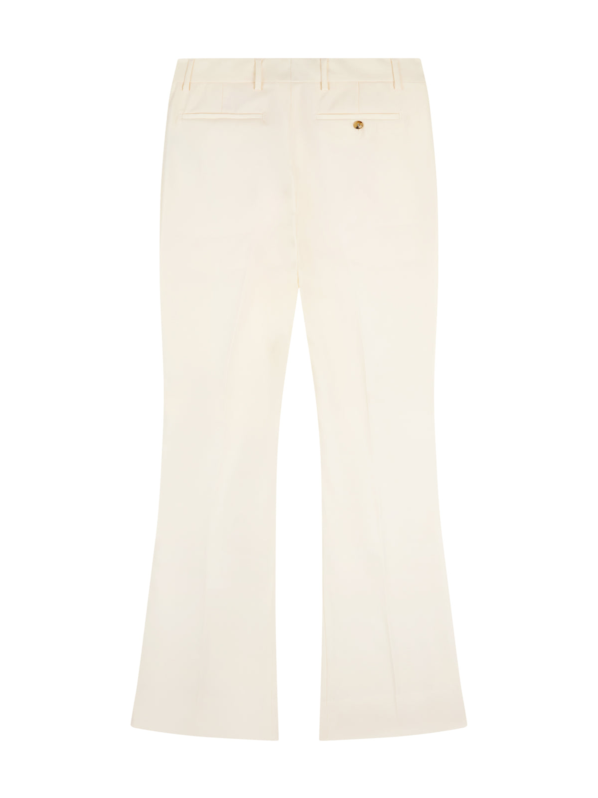 Kick flared wool trousers - Alabaster