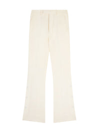 Pantalon évasé en laine - Alabaster