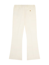 Pantalon évasé en laine - Alabaster