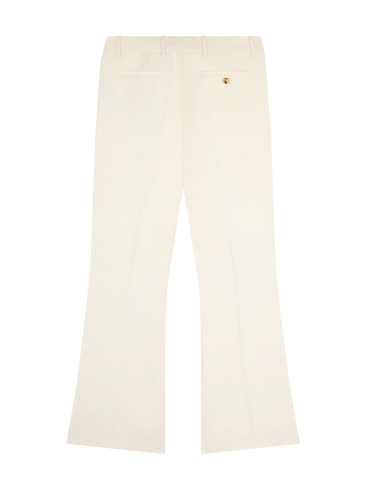 Pantalon évasé en laine - Alabaster