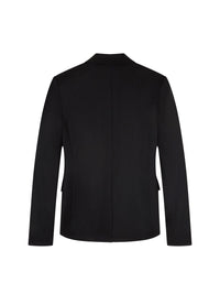 Double-breasted wool blazer - Black