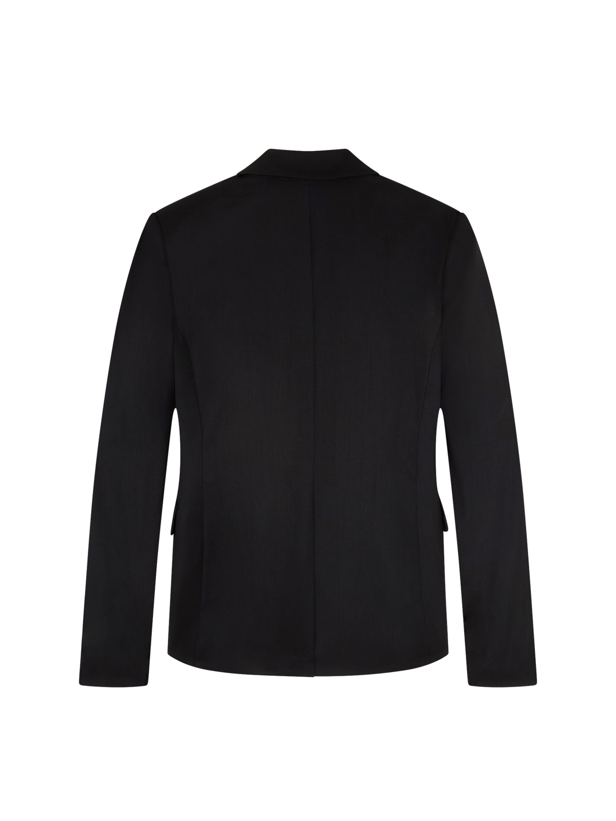 Double-breasted wool blazer - Black