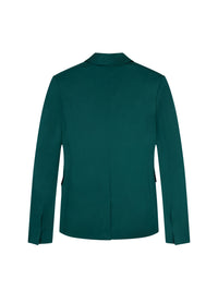 Double-breasted wool blazer - Rain Forest
