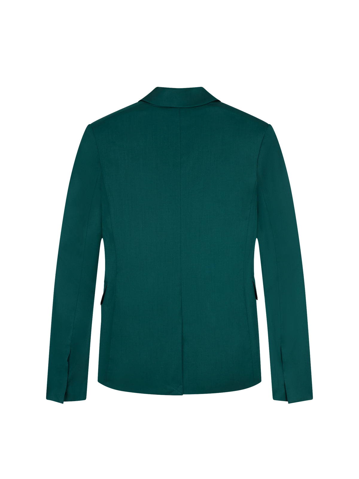 Double-breasted wool blazer - Rain Forest