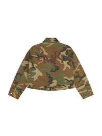 Short camouflage jacket - Green Camo