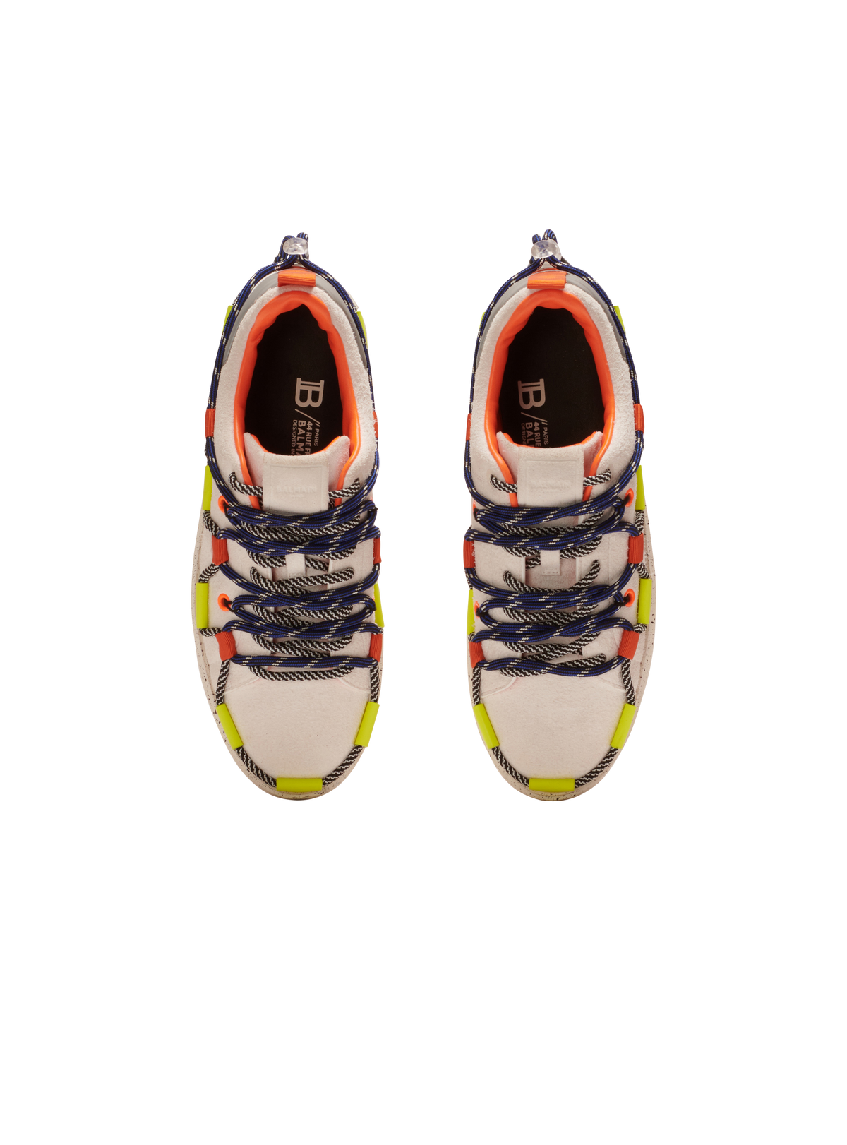 B-court baskets lacets en suède - Multicolore