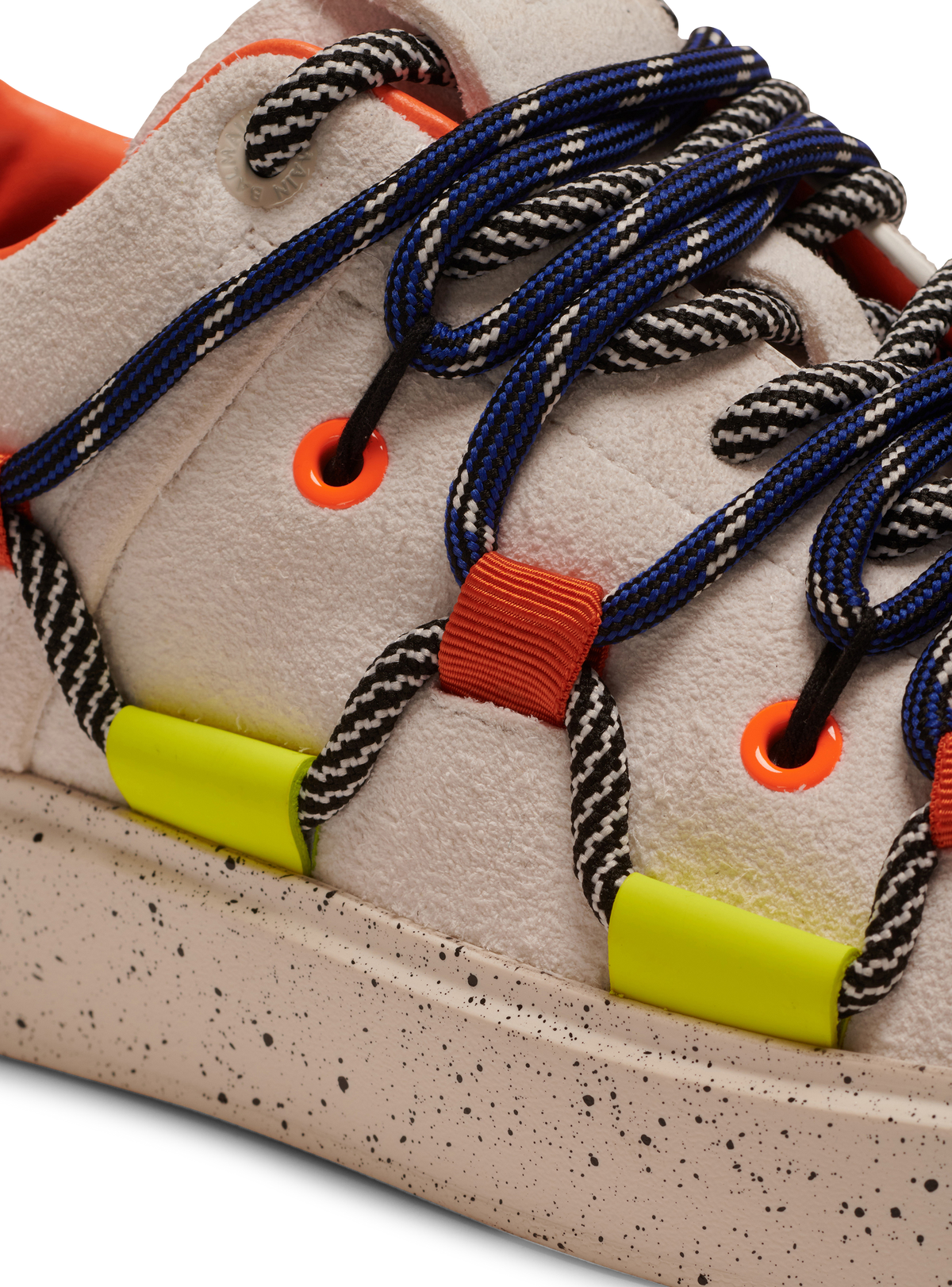 B-court baskets lacets en suède - Multicolore