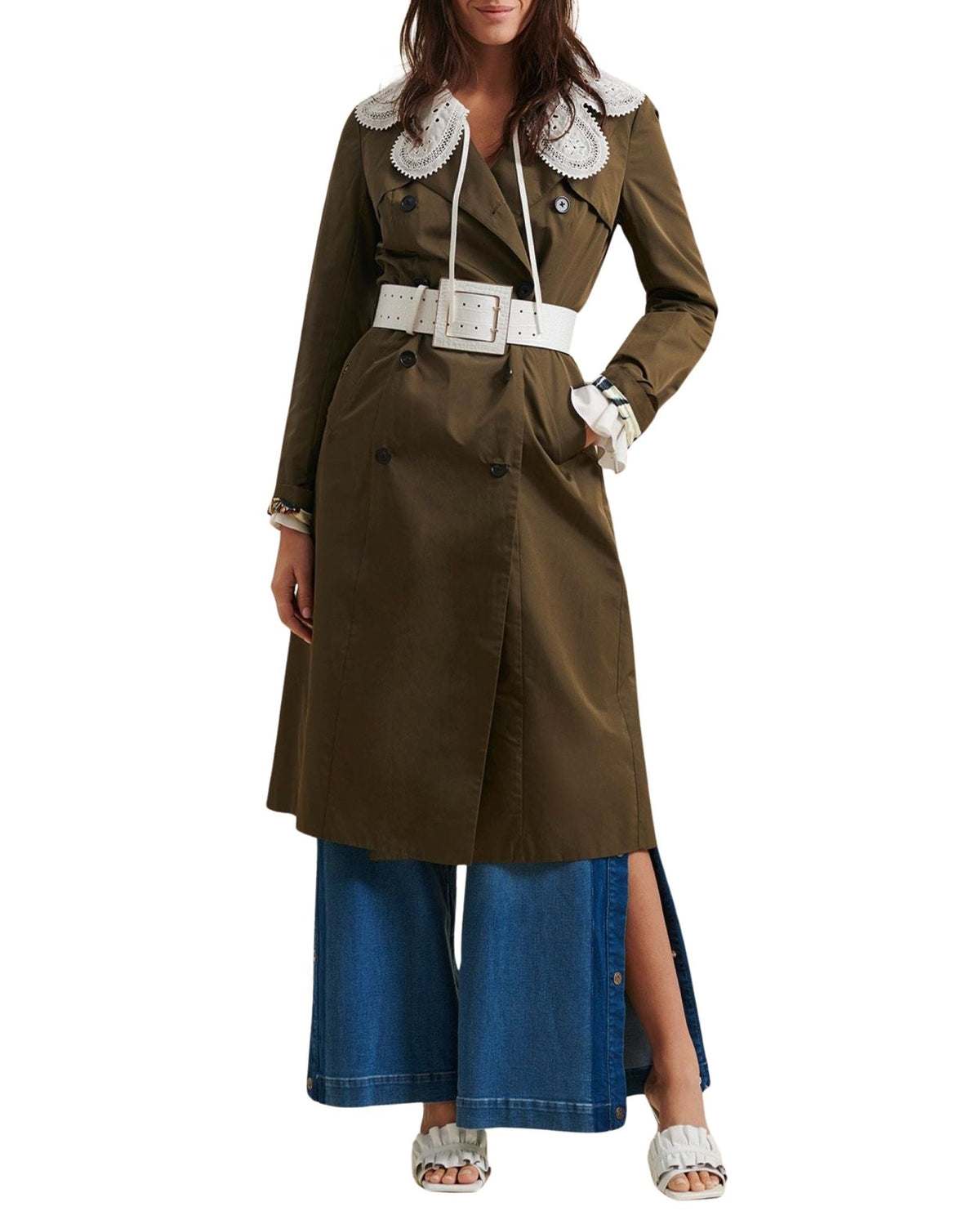 Trench-coat Amaltea - Safari Green