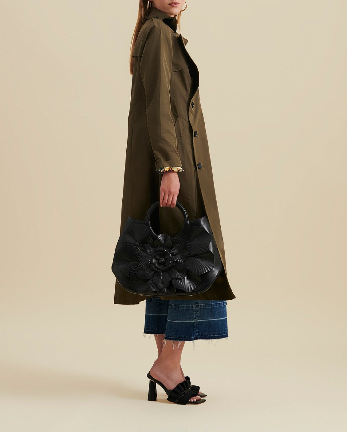 Trench-coat Amaltea - Safari Green