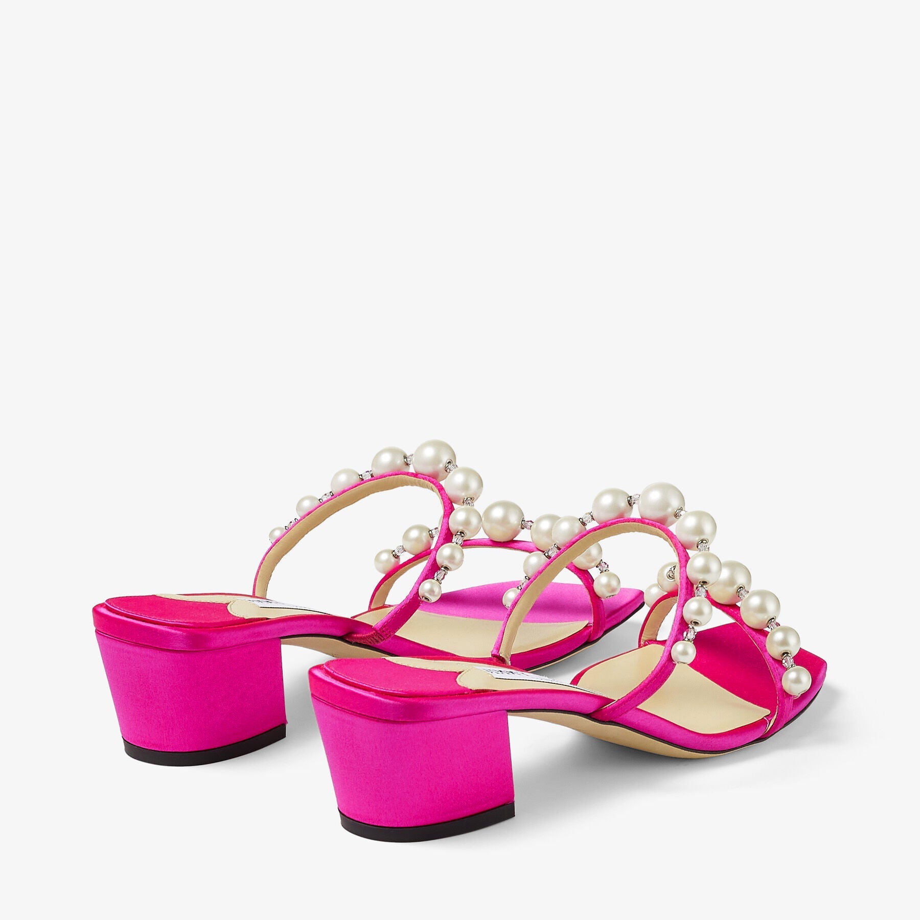 Mules Amara 45 - Fuchsia & White