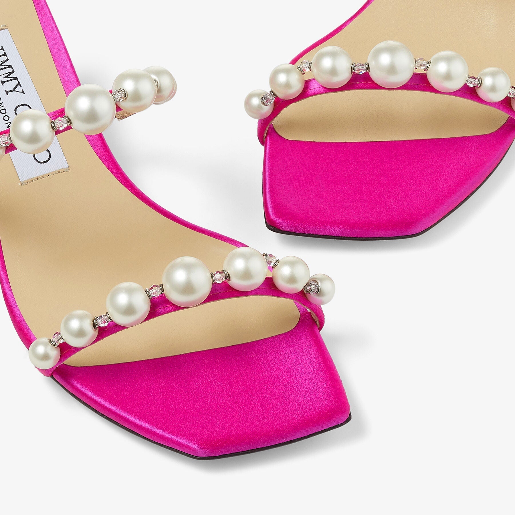 Mules Amara 45 - Fuchsia & White